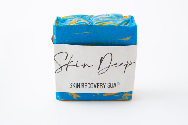 Lather your body with Skin Deep recovery soap